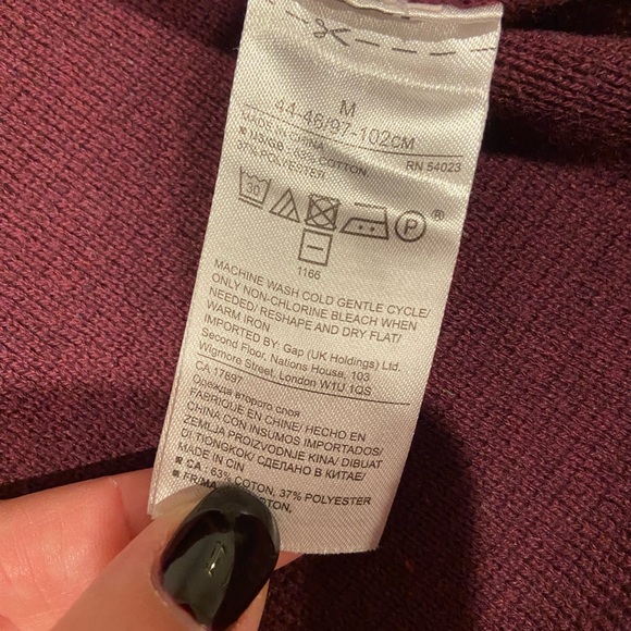 Banana Republic Men’s Quarter Zip Sweater – Size M - Picture 6 of 8